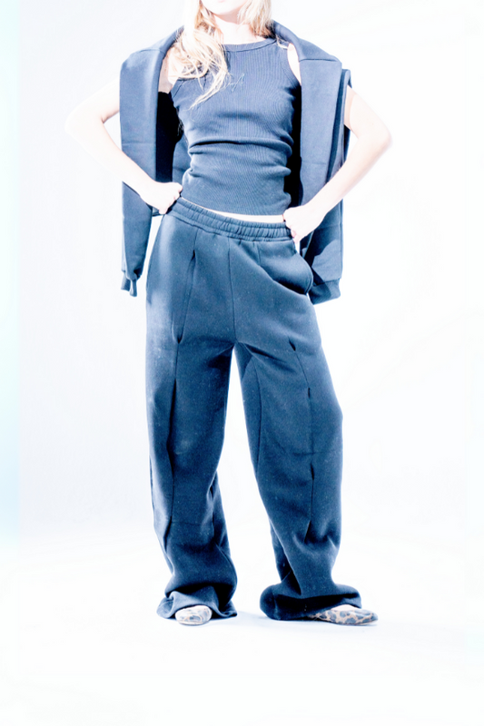 Drawstring Sweatpants Linked Up (Black)