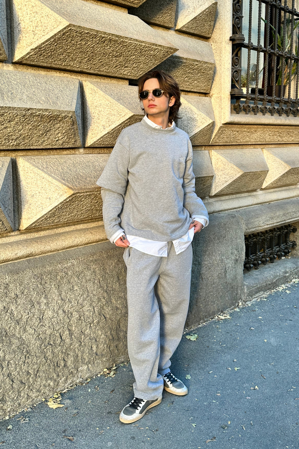 In N' Out Sweater (Heather Grey)