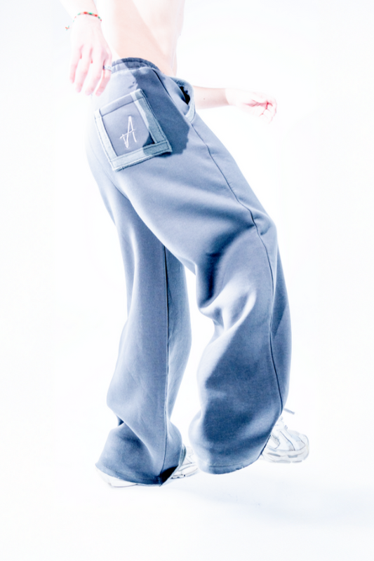 Unfinished Drawstring Sweatpants (Charcoal)
