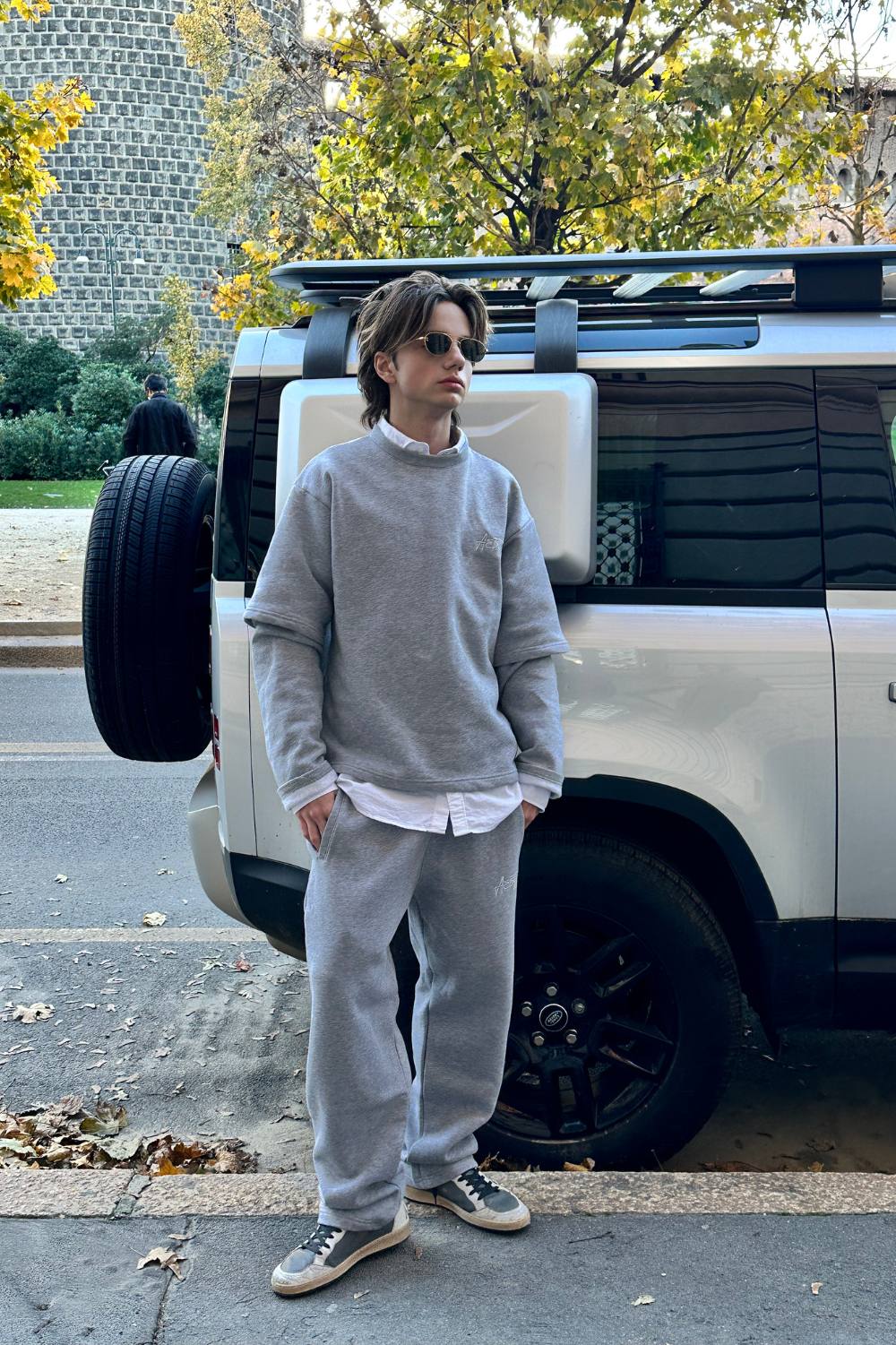 In N' Out Sweater (Heather Grey)