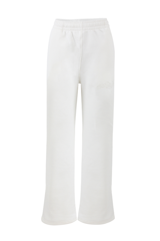 Open Leg Drawstring Joggers (Powder)