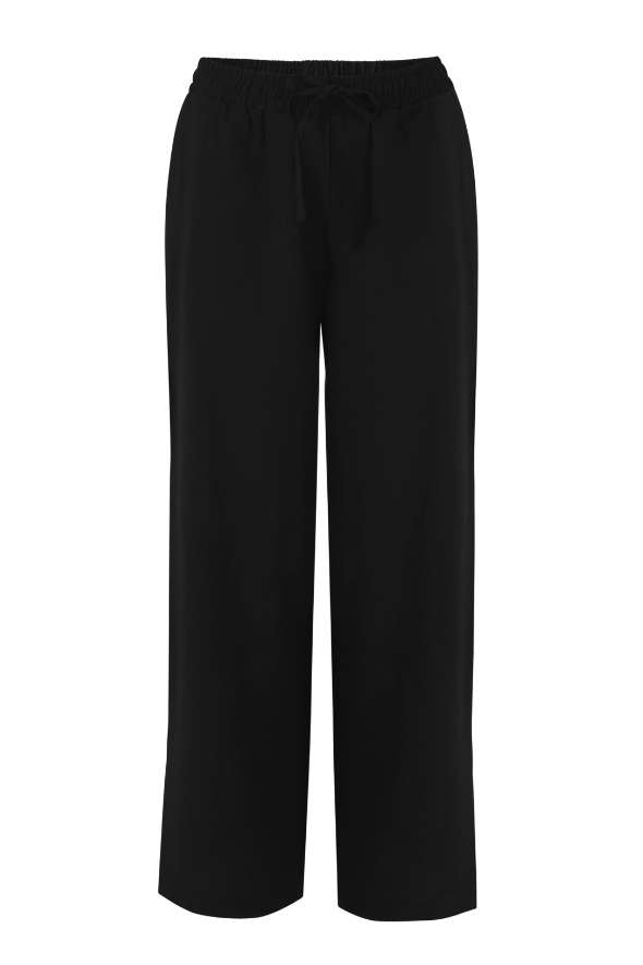 B Fit Drawstring Linen Pants (Black Pirate)