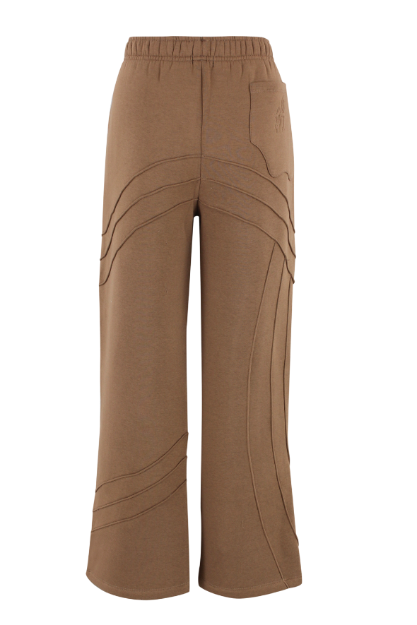 Swirled Drawstring Sweatpants (Brown)