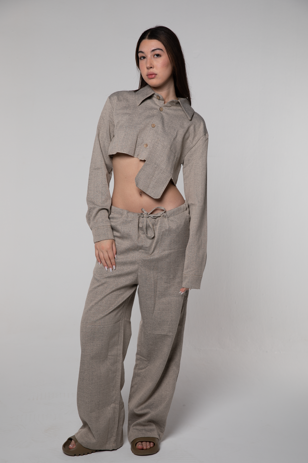 Heavy Linen Voltage Shirt (Sand)