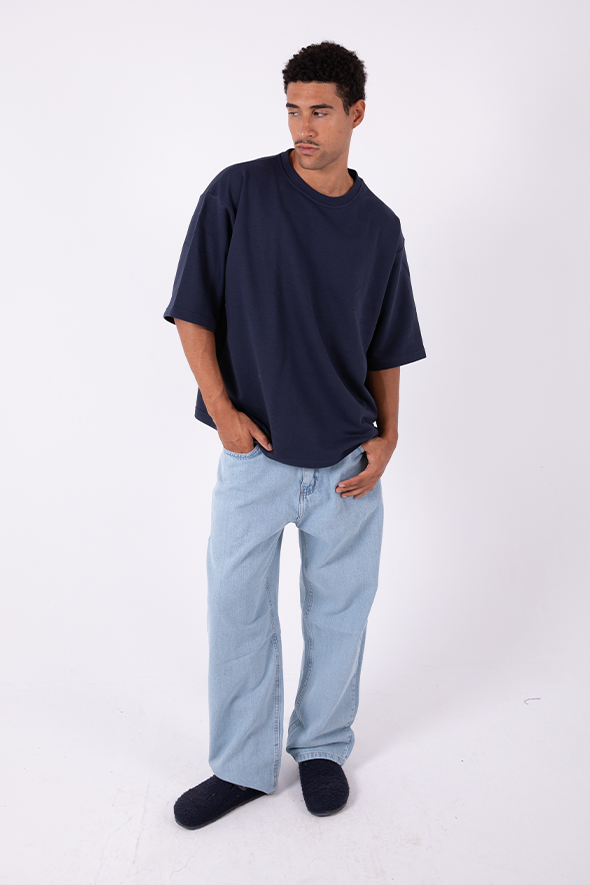 Boxy T-Shirt (Navy)