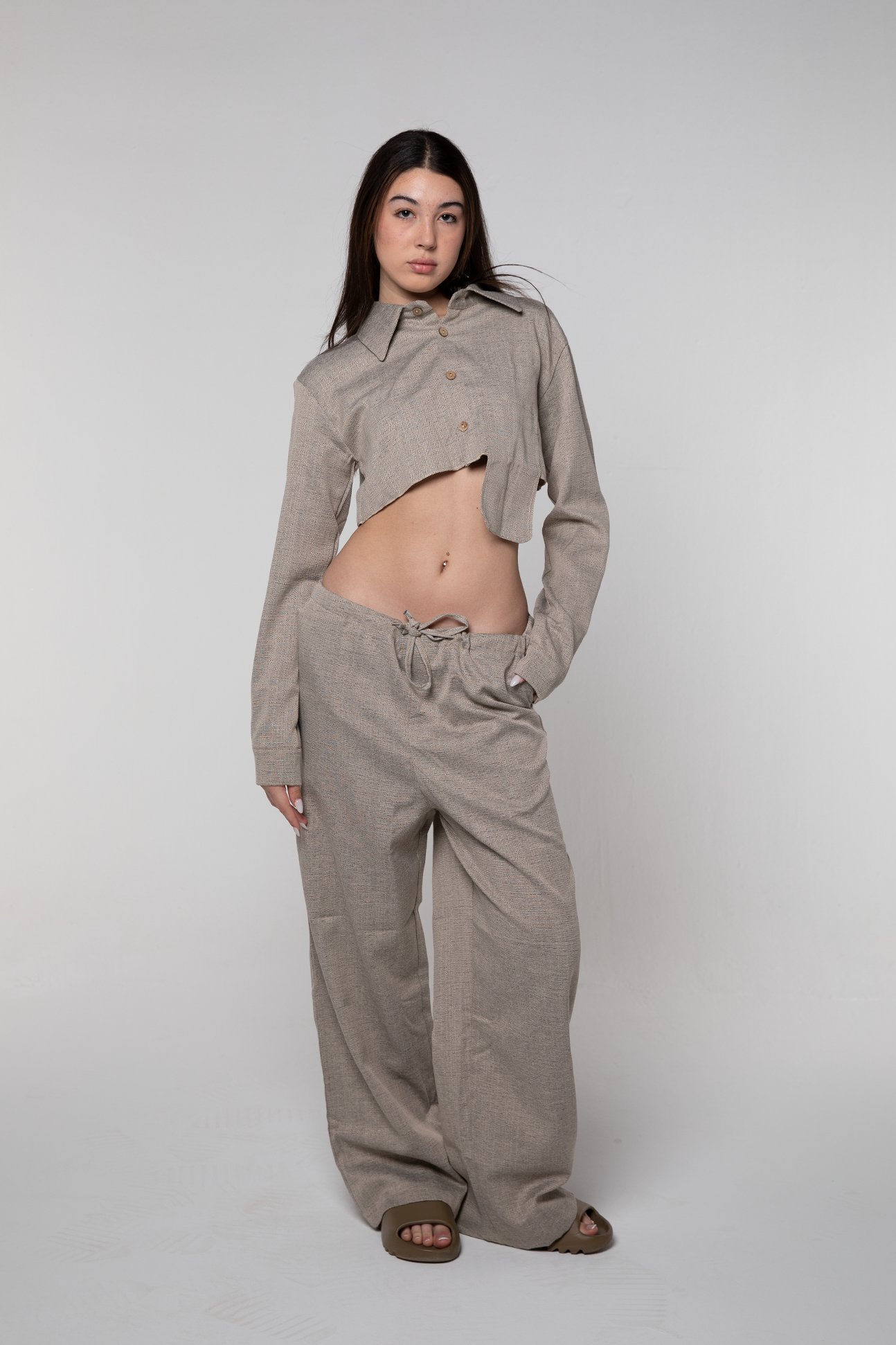 Heavy Linen Voltage Shirt (Sand)