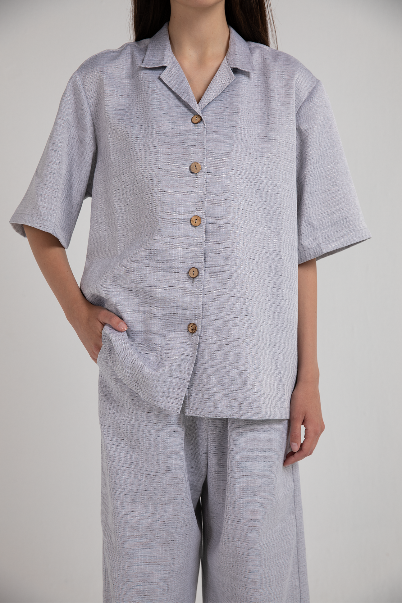 Everyday Heavy Linen Shirt (Coconut)