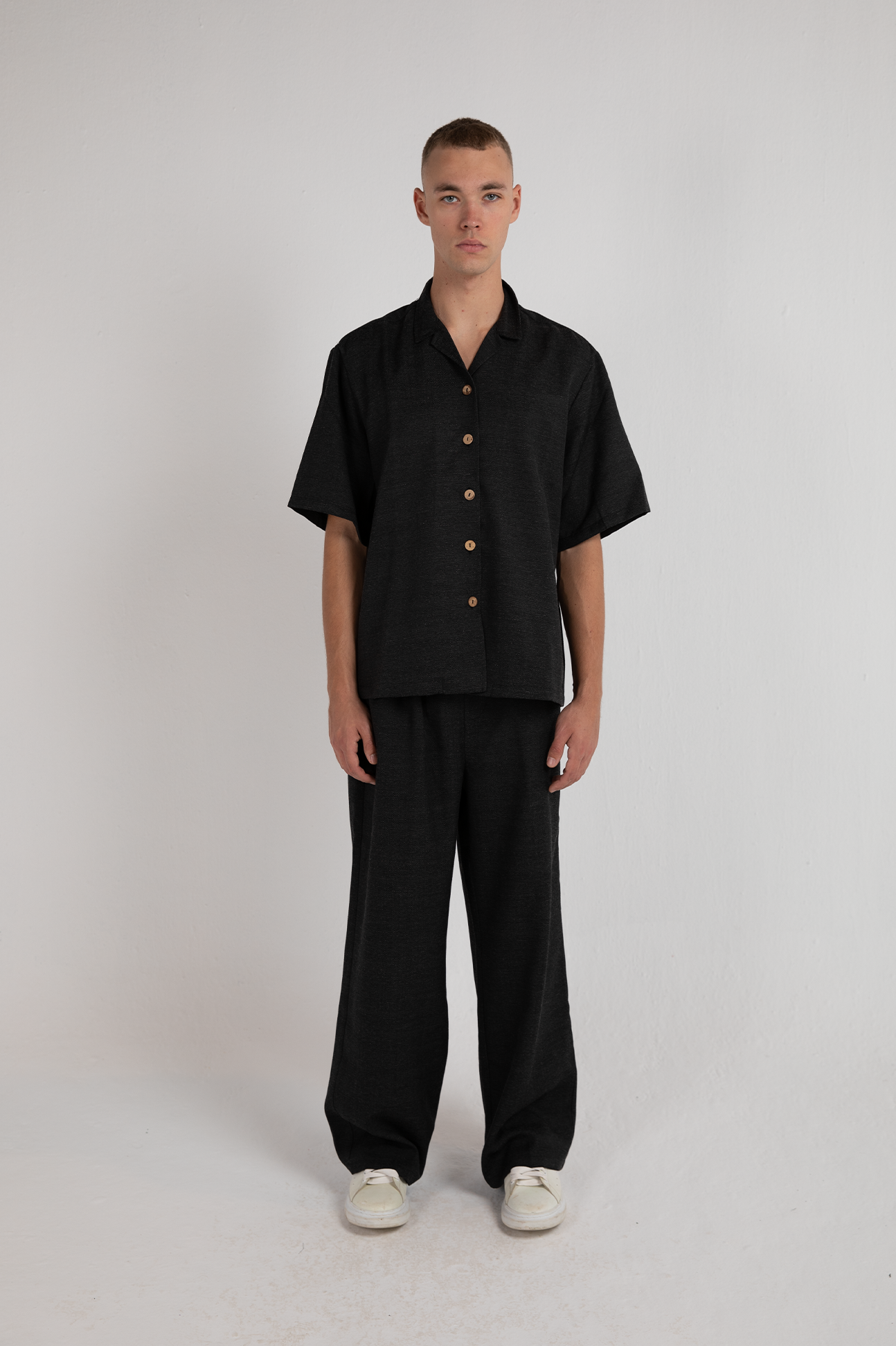 Everyday Heavy Linen Shirt (Pirate)