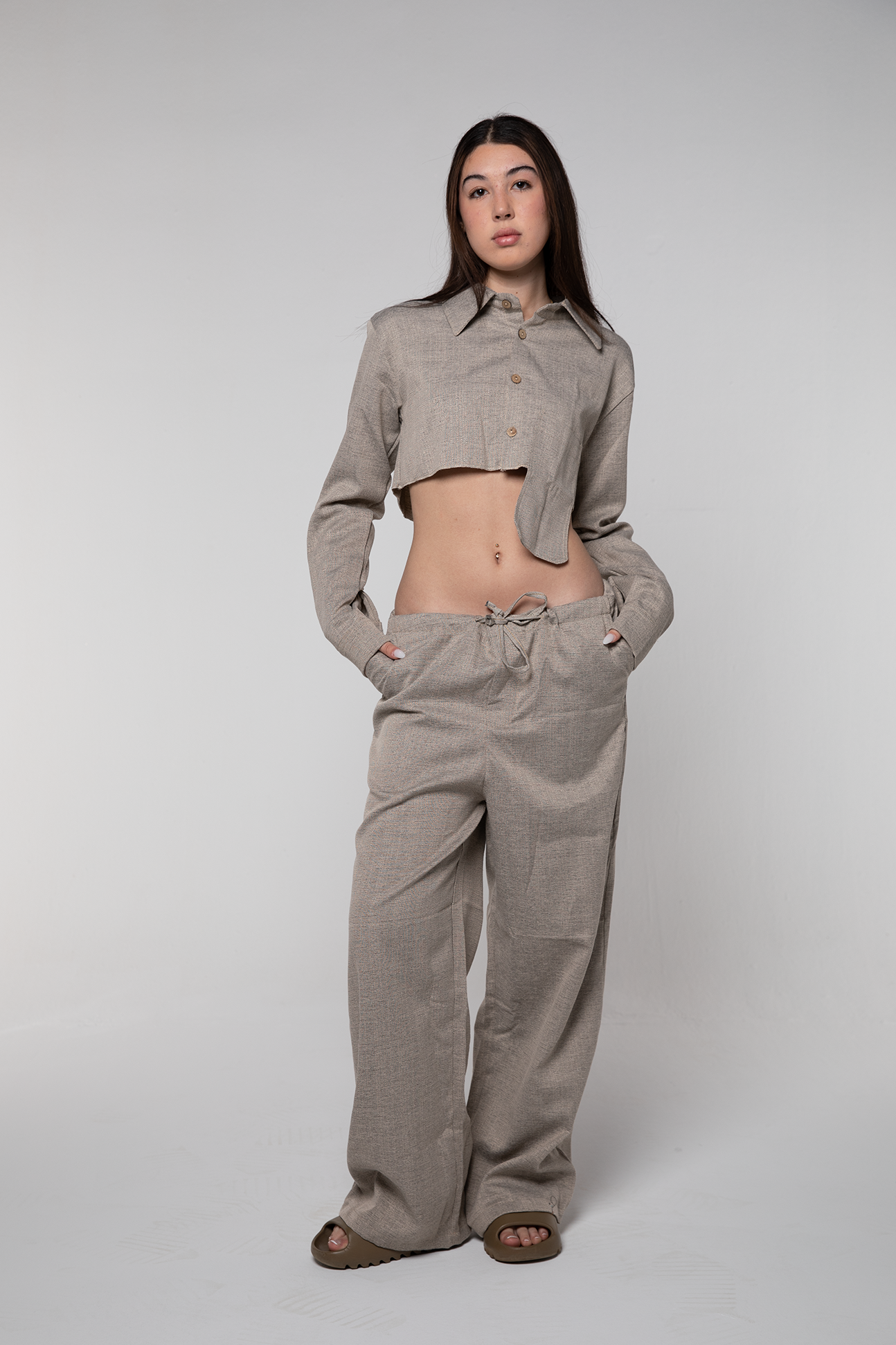 Heavy Linen Voltage Shirt (Sand)