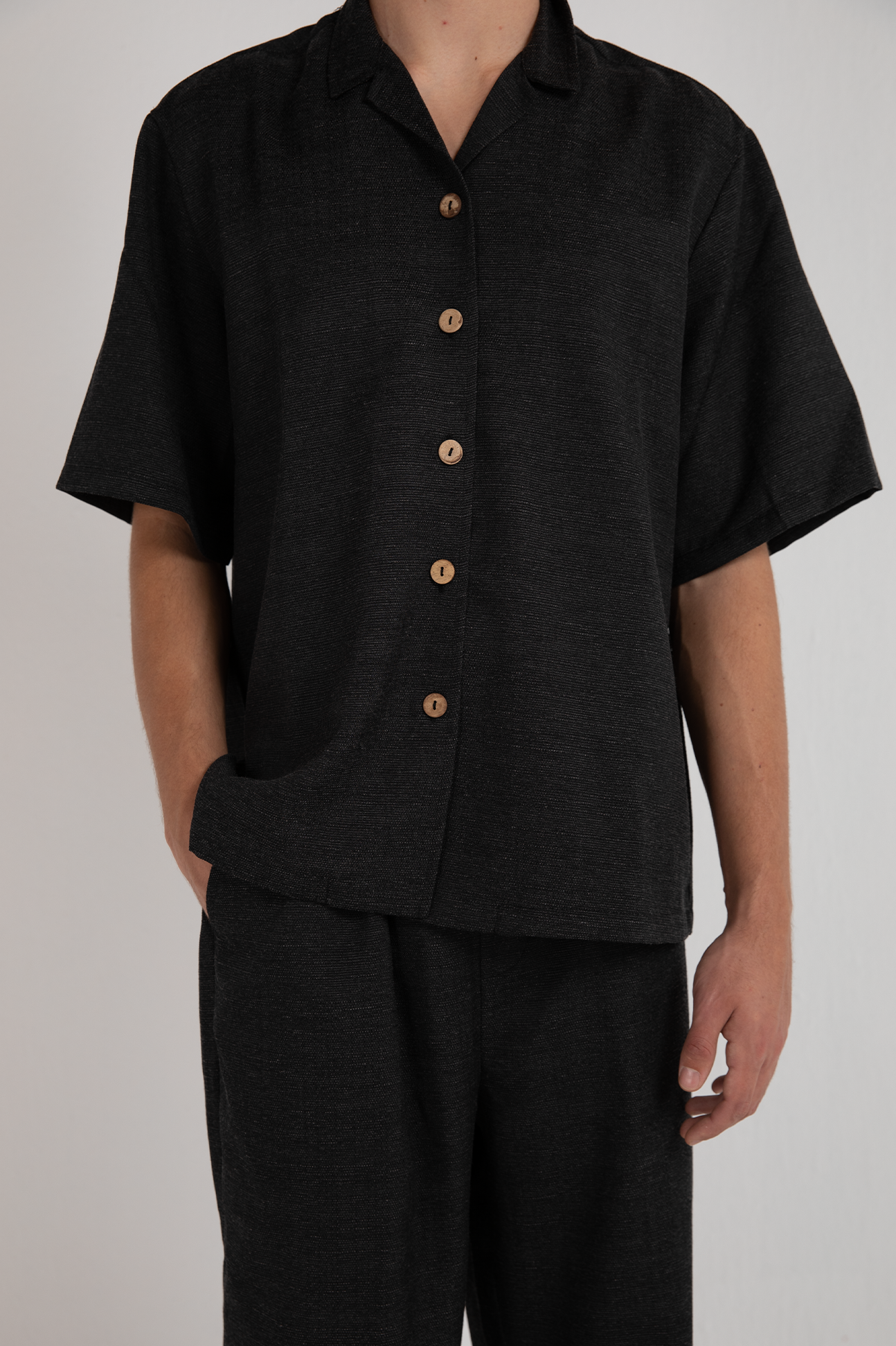 Everyday Heavy Linen Shirt (Pirate)