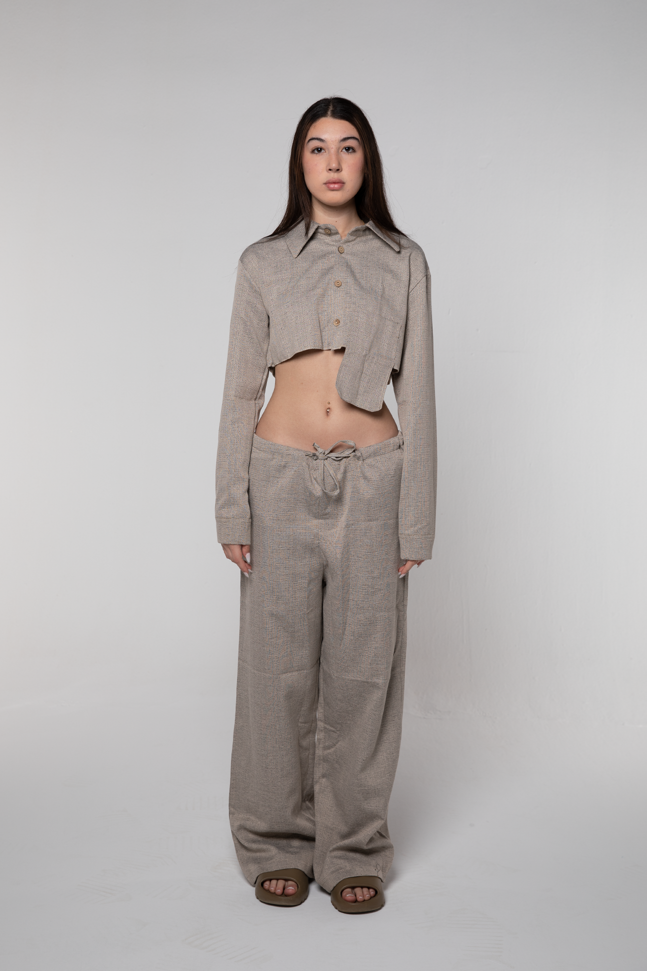Heavy Linen Voltage Shirt (Sand)