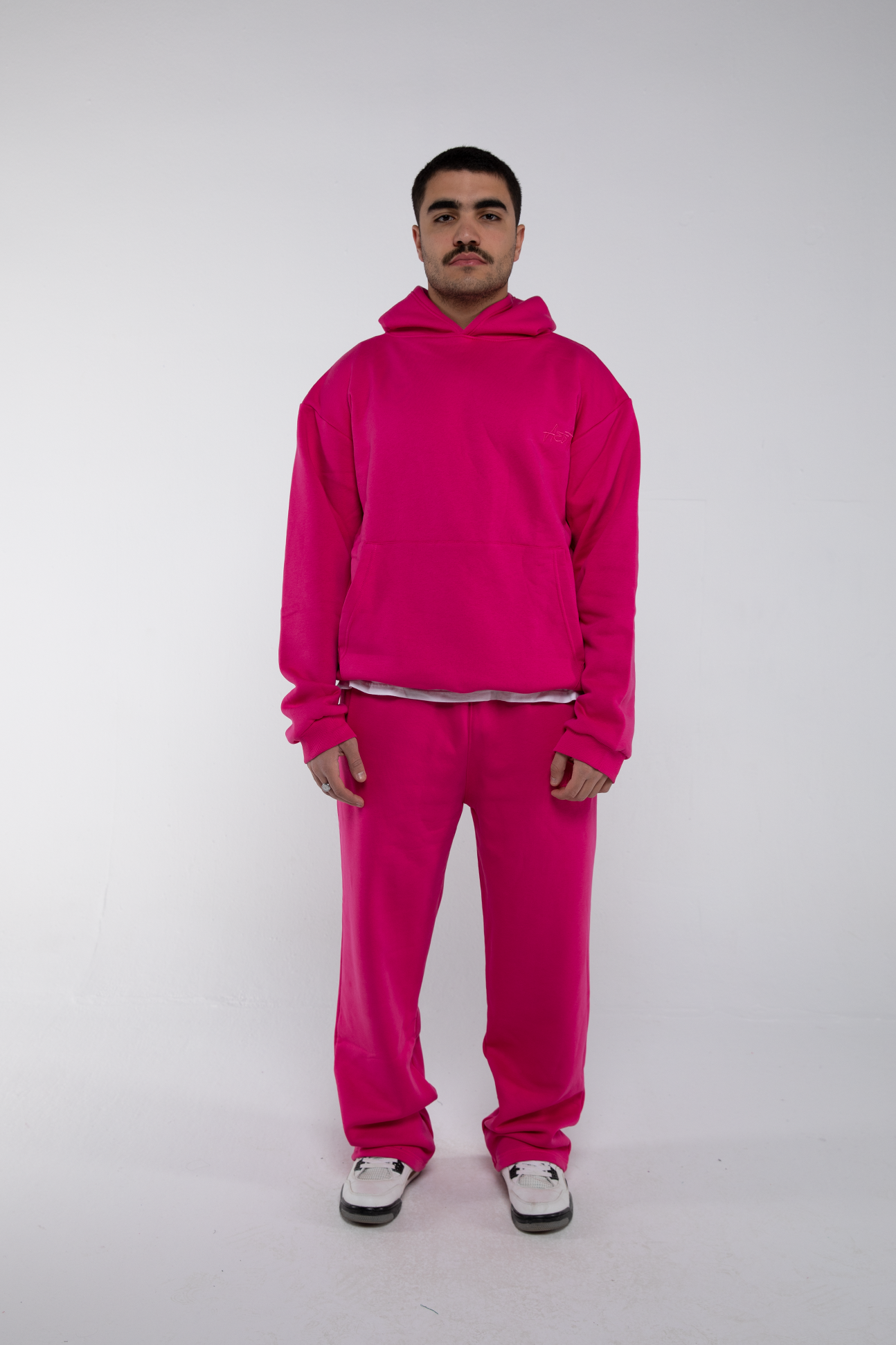 Open Leg Drawstring Joggers (Barbie)
