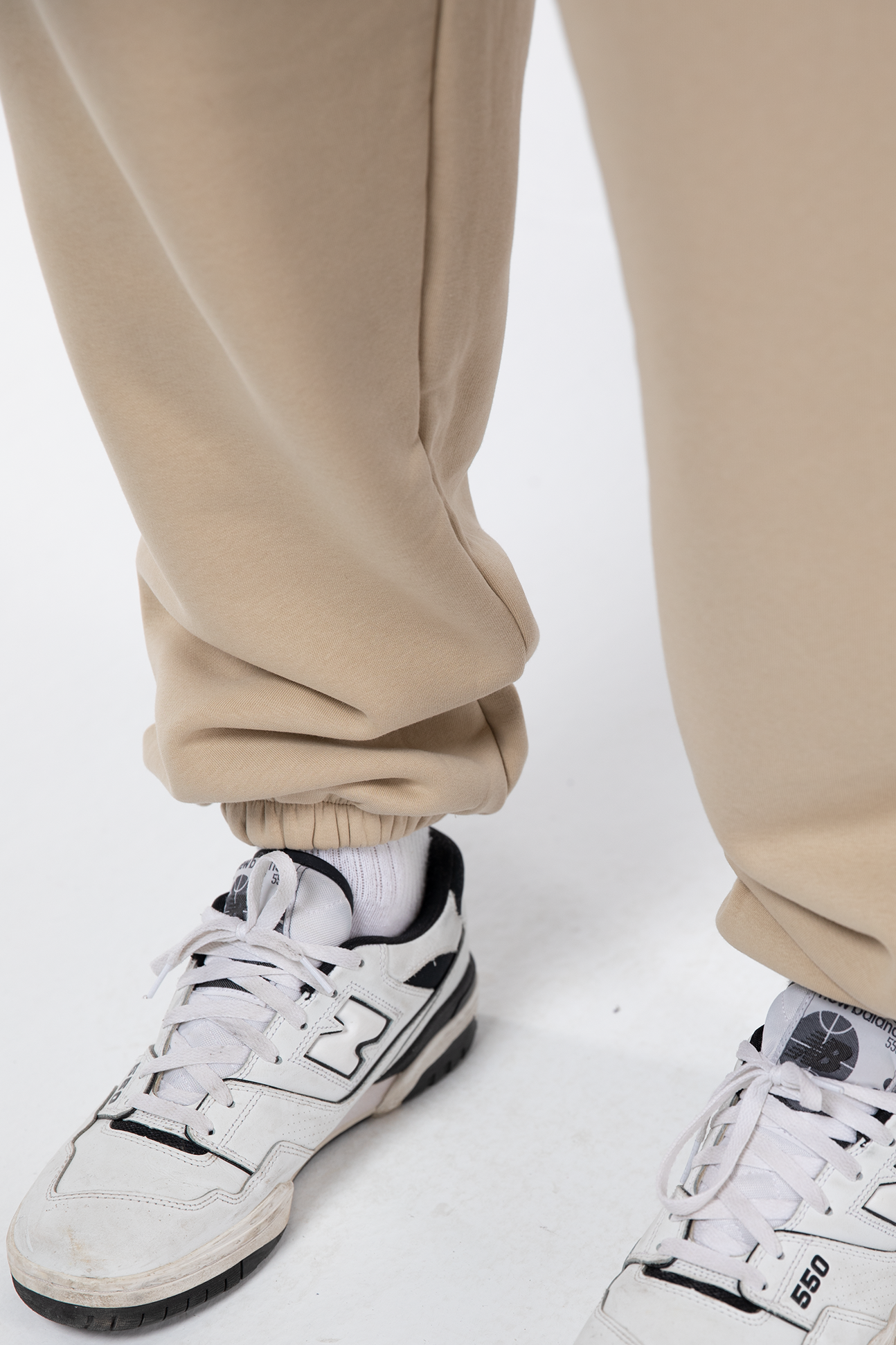 Cuffed Drawstring Joggers (Vanilla)
