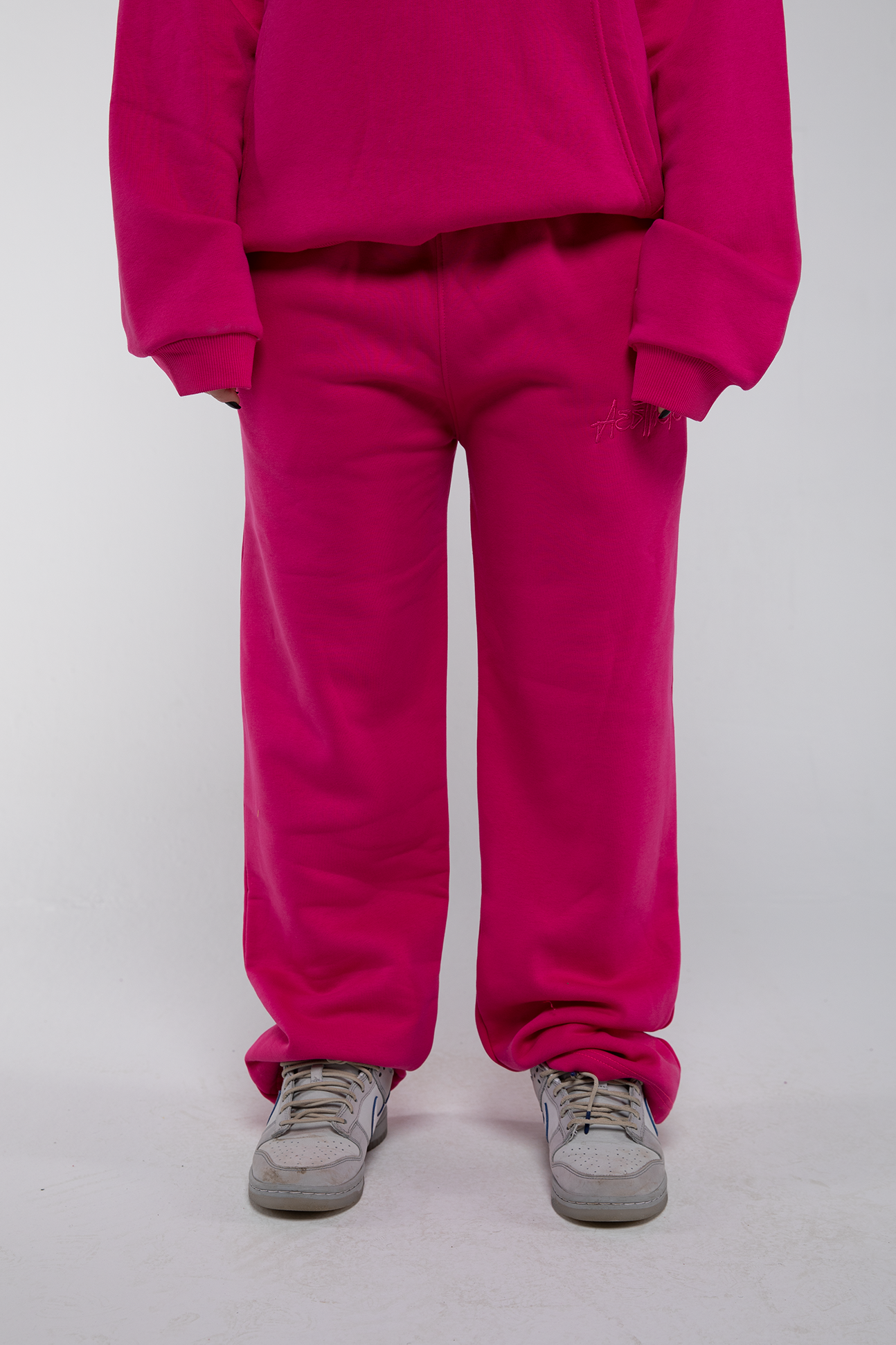 Open Leg Drawstring Joggers (Barbie)