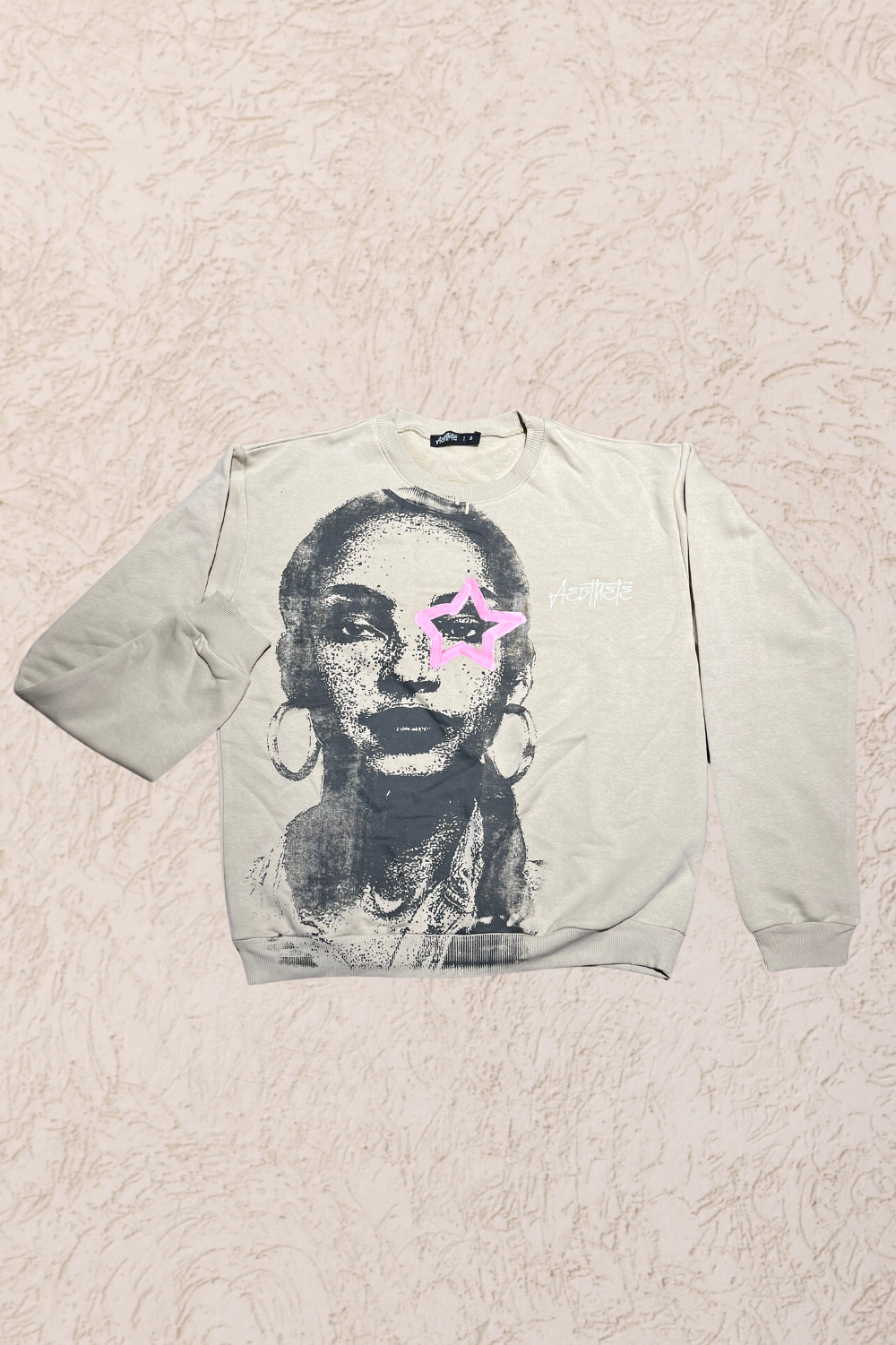 Sade Vanilla Crewneck Pink Eye Star XL