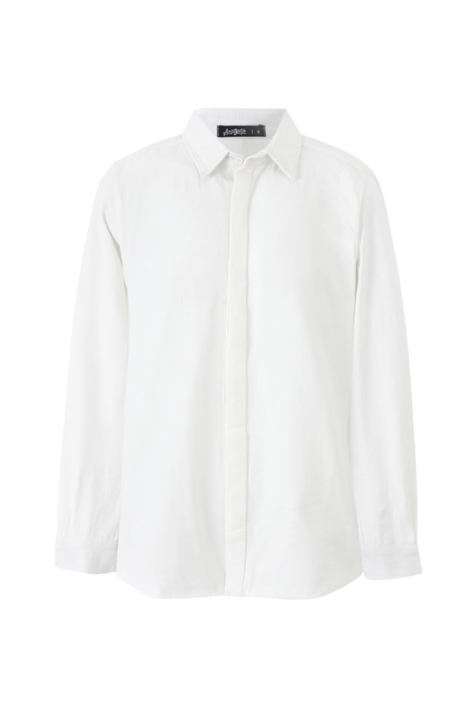 Linen Overshirt (White Cream)