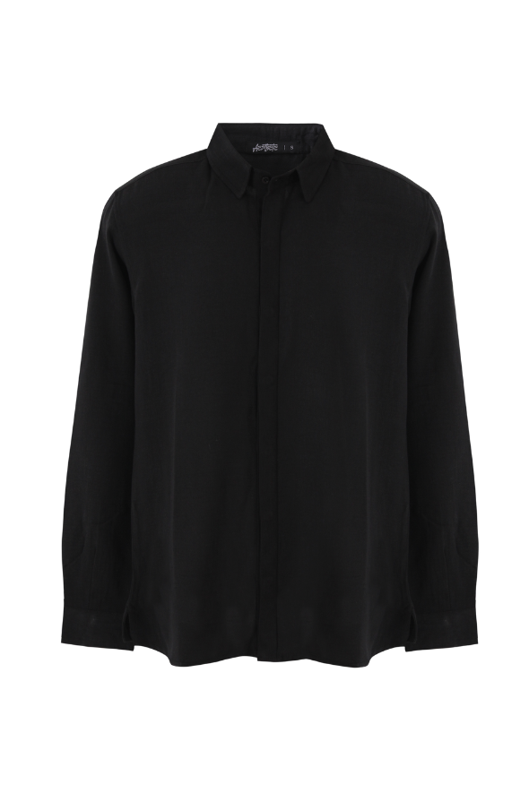 Linen Overshirt (Black Pirate)