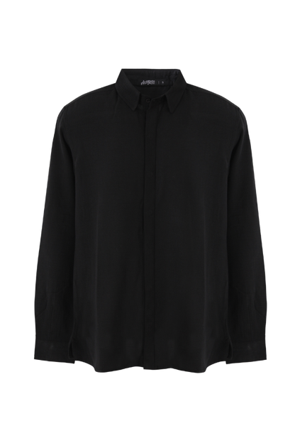 Linen Overshirt (Black Pirate)