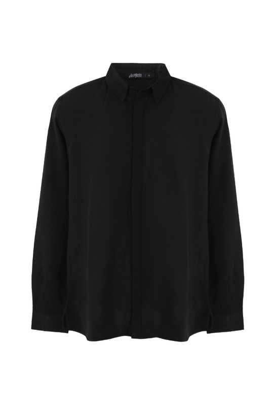 Linen Overshirt (Black Pirate)