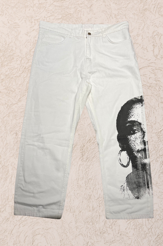 Sade HalfFace White Denim W38