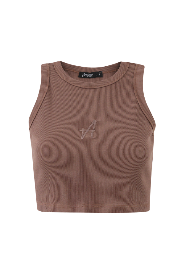 "A" Short Tank (Mocha)