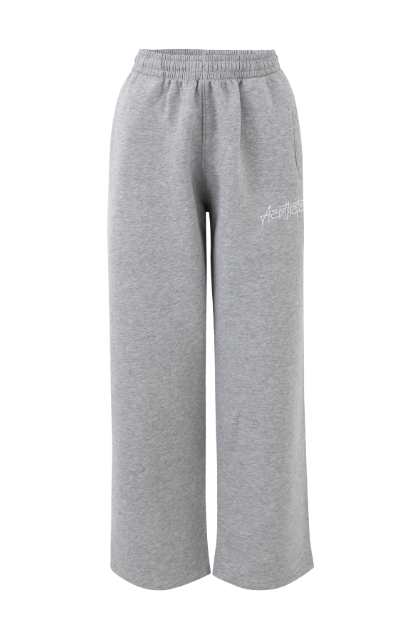 Open Leg Joggers (Heather Grey)