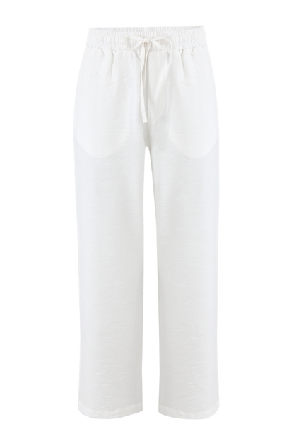 B Fit Linen Pants (Powder)