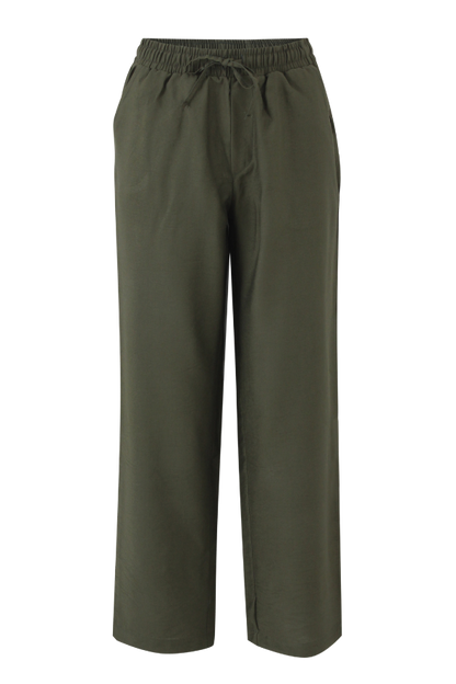 B Fit Linen Pants (Green Moss)