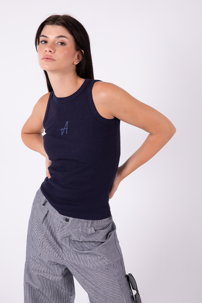 "A" Long Tank (Navy)