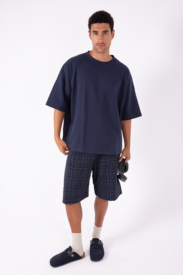 Boxy Tee (Navy)